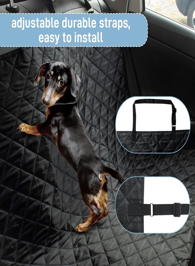 DMS PROTECTOR Large Dog Car Seat Cover for Back Seat, Universal Fit Bench Car Seat Cover, Waterproof Dog Hammock for Car with Adjustable Straps, Durable Seat Protector for Cars, Trucks & SUVs, Black - Image 2